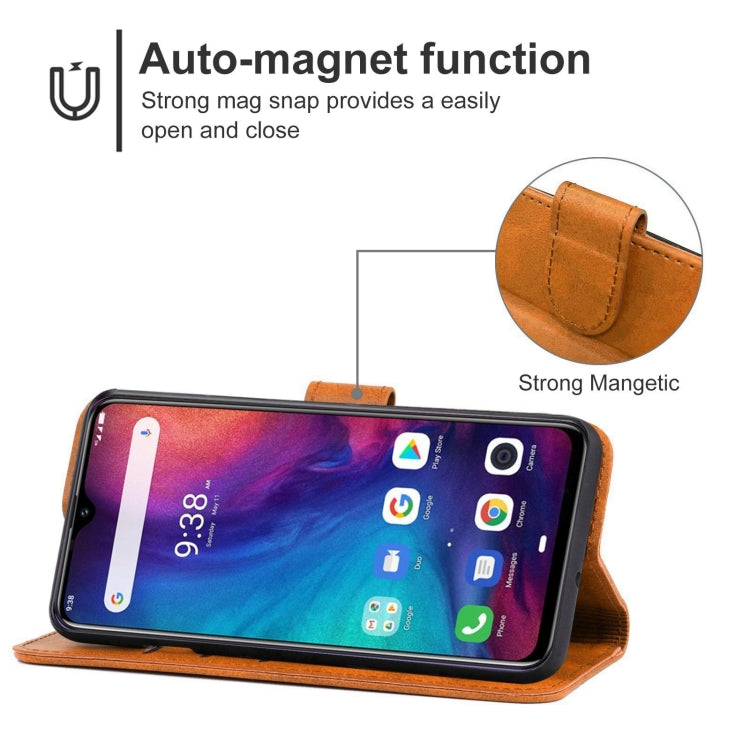 Leather Phone Case For Ulefone Note 7P(Brown) - Ulefone Cases by buy2fix | Online Shopping UK | buy2fix