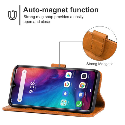 Leather Phone Case For Ulefone Note 7P(Brown) - Ulefone Cases by buy2fix | Online Shopping UK | buy2fix