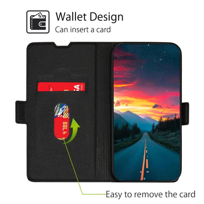 For Blackview A80 Pro Ultra-thin Voltage Side Buckle PU + TPU Leather Phone Case(Black) - More Brand by buy2fix | Online Shopping UK | buy2fix