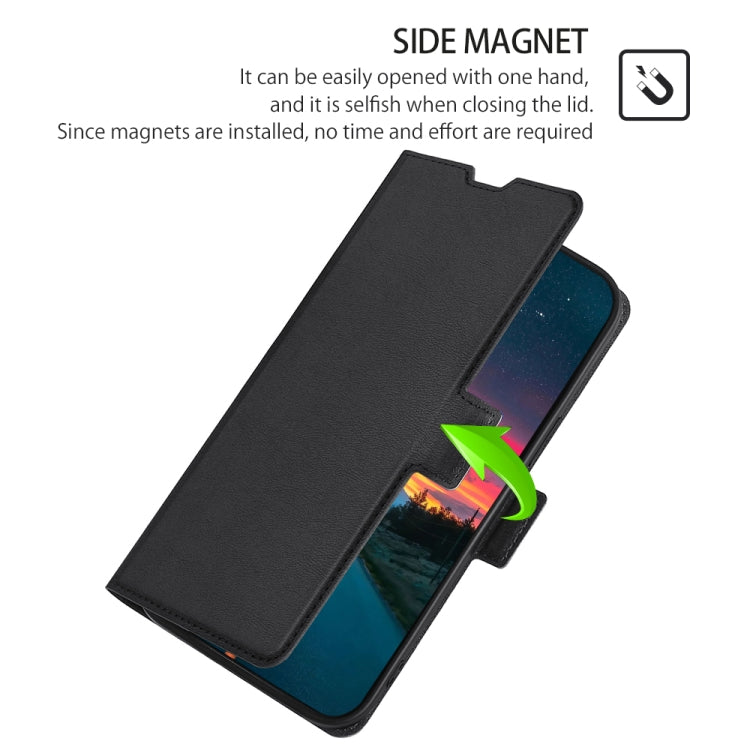 For Blackview A80 / A80S Ultra-thin Voltage Side Buckle PU + TPU Leather Phone Case(Black) - More Brand by buy2fix | Online Shopping UK | buy2fix