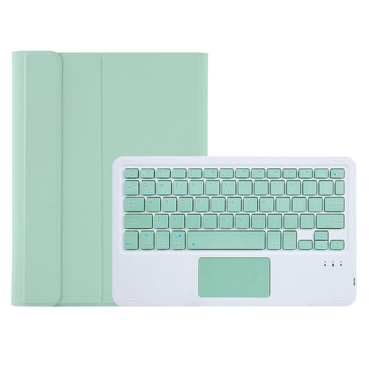 A08B-A Candy Color Bluetooth Keyboard Leather Case with Pen Slot & Touchpad For Samsung Galaxy Tab A8 2021 SM-X205 / SM-X200(Light Green) - Samsung Keyboard by buy2fix | Online Shopping UK | buy2fix