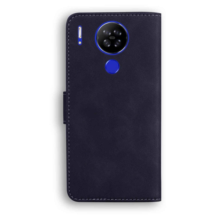 For Blackview A80 Skin Feel Pure Color Flip Leather Phone Case(Black) - More Brand by buy2fix | Online Shopping UK | buy2fix