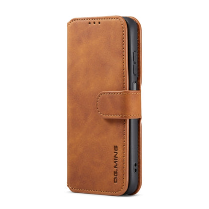 For Samsung Galaxy A13 5G DG.MING Retro Oil Edge Flip Leather Phone Case(Brown) - Galaxy Phone Cases by DG.MING | Online Shopping UK | buy2fix