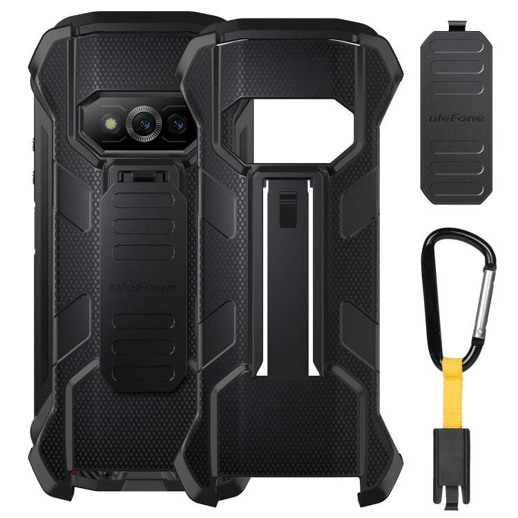 For Ulefone Power Armor 15 Ulefone Back Clip Phone Case with Carabiner (Black) - Ulefone Cases by Ulefone | Online Shopping UK | buy2fix