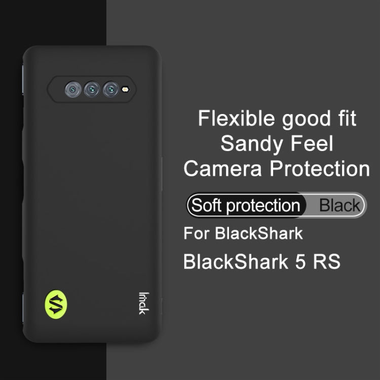 For Xiaomi Black Shark 5 RS IMAK UC-3 Series Shockproof Frosted TPU Phone Case(Black) - Xiaomi Cases by imak | Online Shopping UK | buy2fix