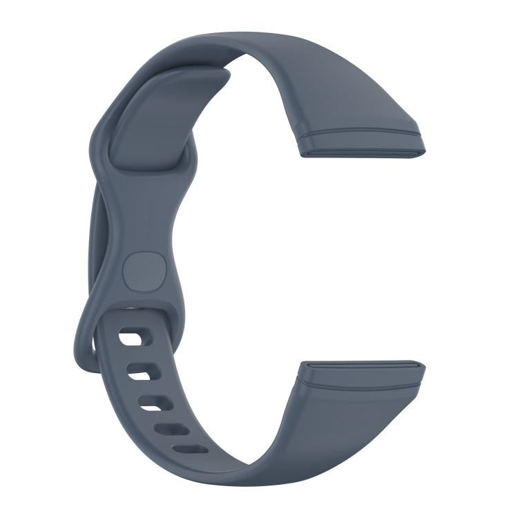 For Fitbit Versa 4 / Versa 3 / Sense Universal TPU Watch Band, Size:L(Blue Grey) - Watch Bands by buy2fix | Online Shopping UK | buy2fix