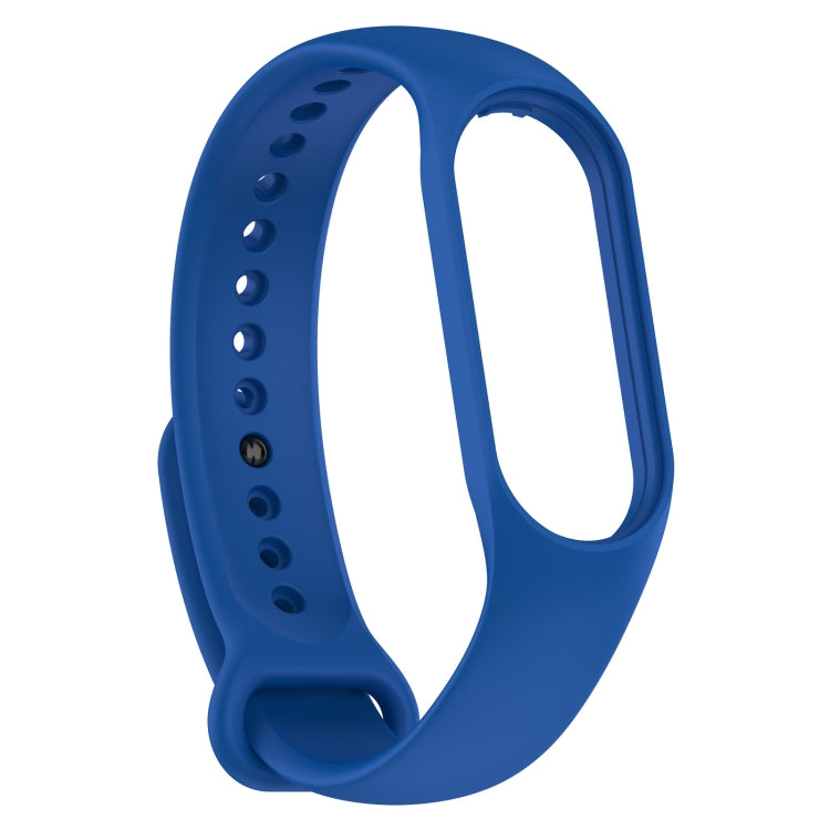 For Xiaomi Mi Band 7 / 7NFC / 6 / 6 NFC / 5 / 5 NFC / Amazfit Band 5 Official Silicone Watch Band(Noble Blue) - Watch Bands by buy2fix | Online Shopping UK | buy2fix