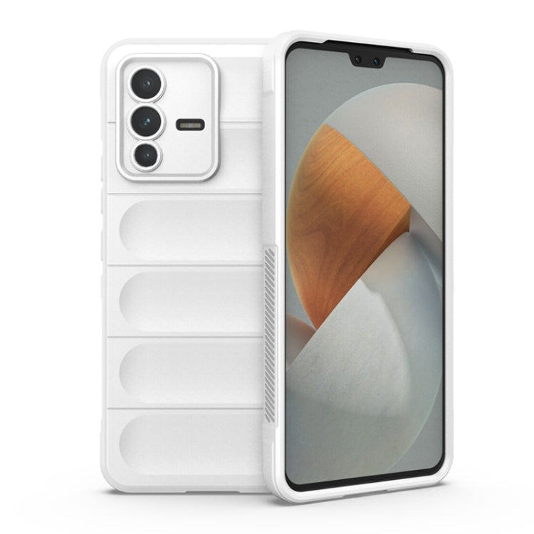 For vivo S12 Magic Shield TPU + Flannel Phone Case(White) - vivo Cases by buy2fix | Online Shopping UK | buy2fix