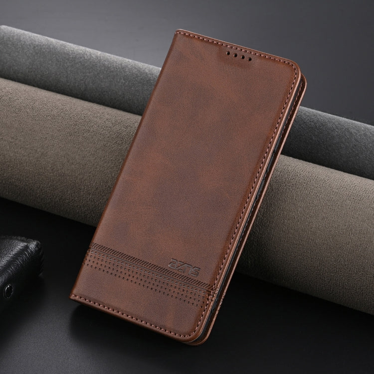 For vivo X100 Ultra AZNS Magnetic Calf Texture Leather Phone Case(Dark Brown) - vivo Cases by AZNS | Online Shopping UK | buy2fix