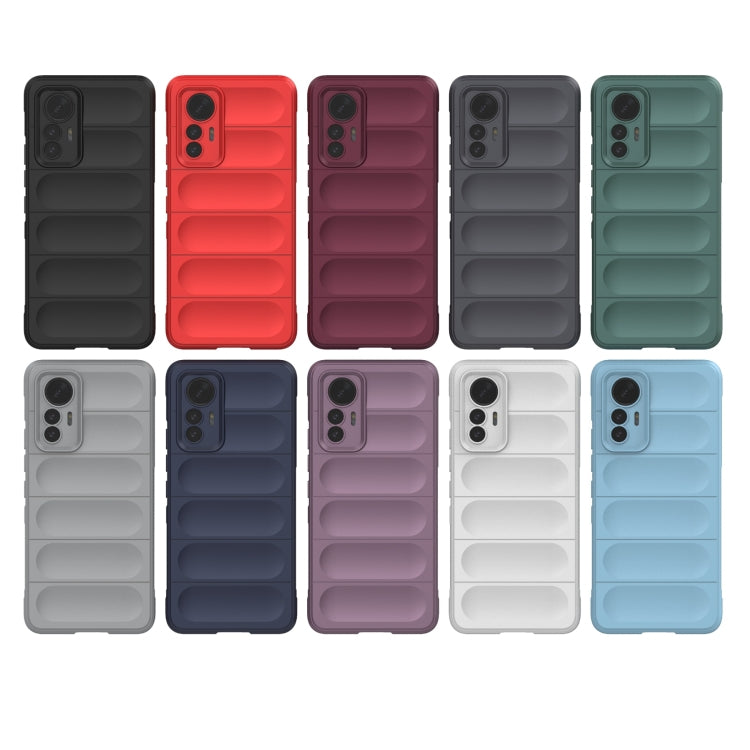 For Xiaomi 12 Lite Magic Shield TPU + Flannel Phone Case(Purple) - Xiaomi Cases by buy2fix | Online Shopping UK | buy2fix