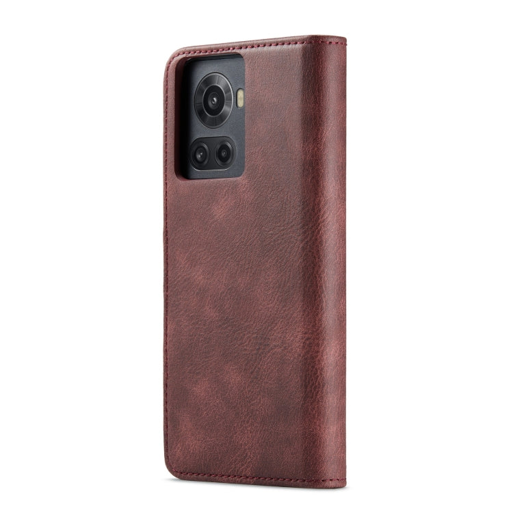 For OnePlus Ace & 10R DG.MING Crazy Horse Texture Detachable Magnetic Leather Phone Case(Red) - OnePlus Cases by DG.MING | Online Shopping UK | buy2fix