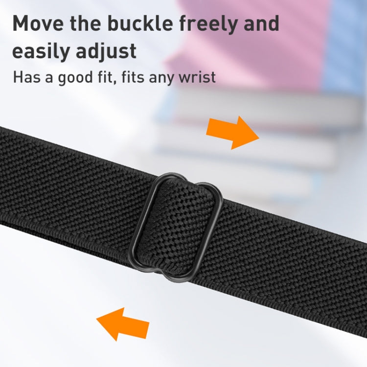 Small Waist Nylon Watch Band For Apple Watch Ultra 49mm&Watch Ultra 2 49mm / Series 9&8&7 45mm / SE 3&SE 2&6&SE&5&4 44mm / 3&2&1 42mm(Dark Grey) - Watch Bands by buy2fix | Online Shopping UK | buy2fix