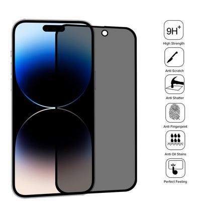 For iPhone 14 Pro Anti-peeping Plasma Oil Coated High Aluminum Wear-resistant Tempered Glass Film - iPhone 14 Pro Tempered Glass by buy2fix | Online Shopping UK | buy2fix