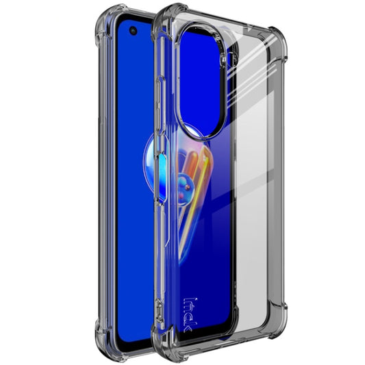 For Asus Zenfone 9 5G IMAK All-inclusive Shockproof Airbag TPU Case (Transparent Black) - ASUS Cases by imak | Online Shopping UK | buy2fix
