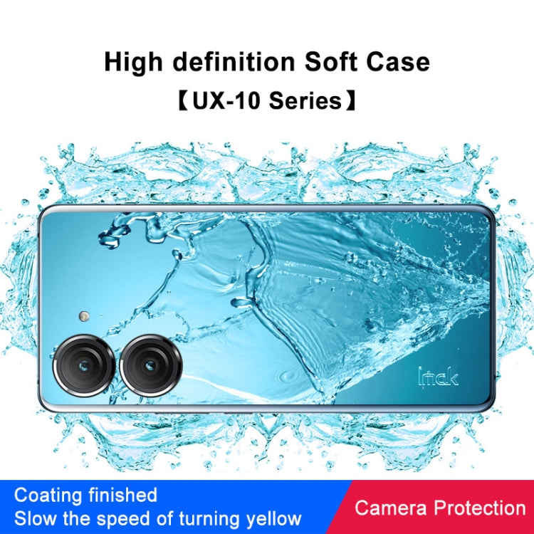 For Asus Zenfone 9 5G IMAK UX-10 Series Transparent Shockproof TPU Phone Case(Transparent) - ASUS Cases by imak | Online Shopping UK | buy2fix