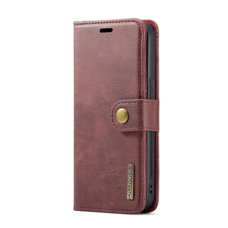 For iPhone 14 Pro Max DG.MING Crazy Horse Texture Detachable Magnetic Leather Case(Red) - iPhone 14 Pro Max Cases by DG.MING | Online Shopping UK | buy2fix