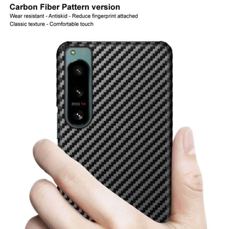 For Sony Xperia 5 IV IMAK Ruiyi Series Carbon Fiber PU + PC Phone Case - Motorola Cases by imak | Online Shopping UK | buy2fix