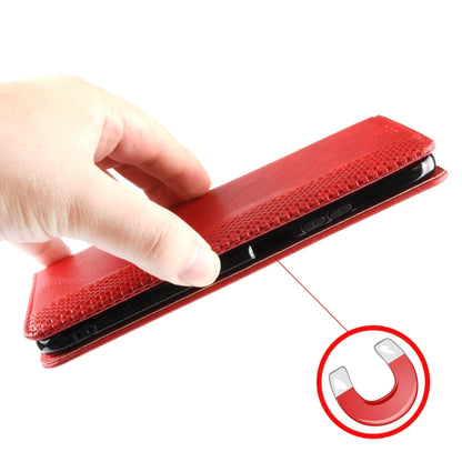 For Blackview OSCAL C80 Magnetic Buckle Retro Texture Leather Phone Case(Red) - More Brand by buy2fix | Online Shopping UK | buy2fix