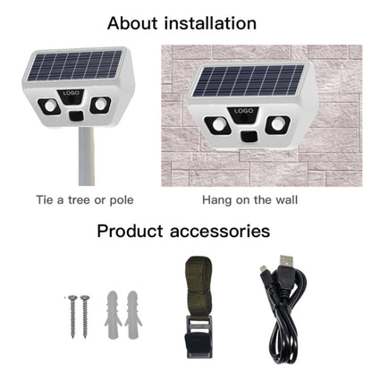 HS2180 Solar Garden Lamp with Night Vision Monitoring Function - Solar Lights by buy2fix | Online Shopping UK | buy2fix