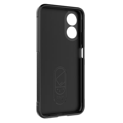 For OPPO A17 4G Global Magic Shield TPU + Flannel Phone Case(Dark Green) - OPPO Cases by buy2fix | Online Shopping UK | buy2fix