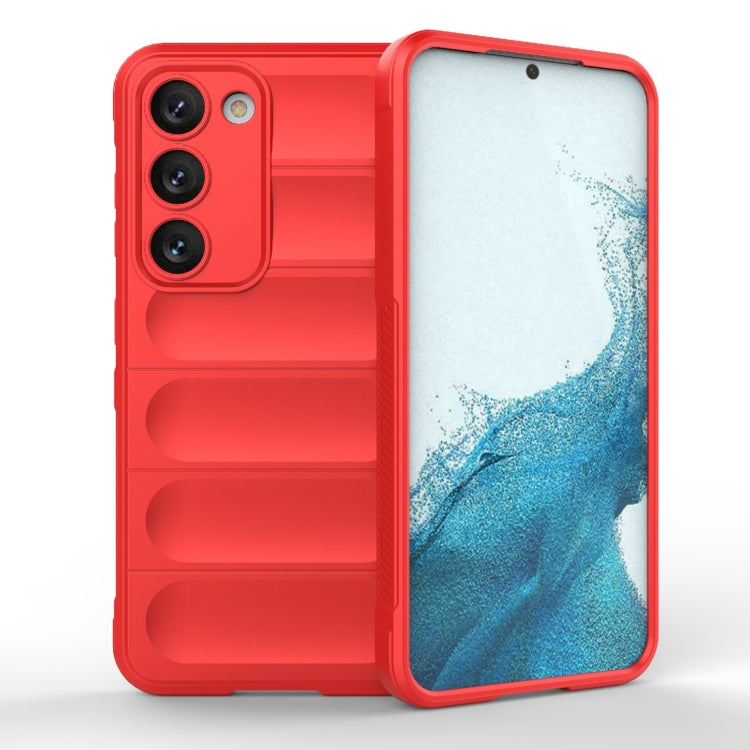 For Samsung Galaxy S23 5G Magic Shield TPU + Flannel Phone Case(Red) - Galaxy S23 5G Cases by buy2fix | Online Shopping UK | buy2fix