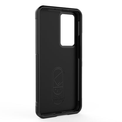 For Xiaomi 12T Pro Magic Shield TPU + Flannel Phone Case(Black) - Xiaomi Cases by buy2fix | Online Shopping UK | buy2fix