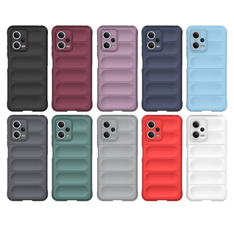 For Xiaomi Redmi Note 12 5G /  Note 12 5G India Magic Shield TPU + Flannel Phone Case(Purple) - Note 12 Cases by buy2fix | Online Shopping UK | buy2fix