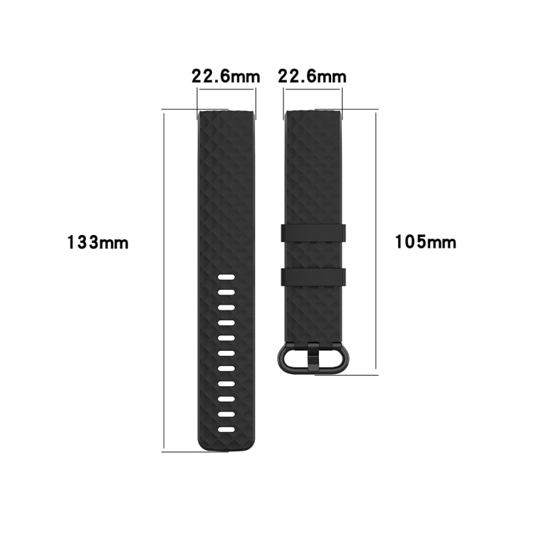 Color Buckle TPU Wrist Strap Watch Band for Fitbit Charge 4 / Charge 3 / Charge 3 SE, Size: L(Light Pink) - Watch Bands by buy2fix | Online Shopping UK | buy2fix