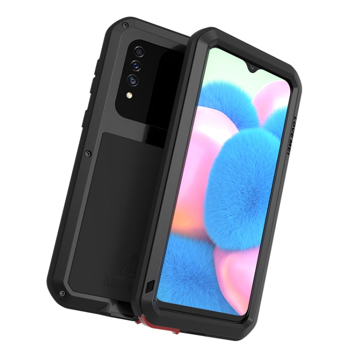 For Galaxy A30s LOVE MEI Metal Shockproof Waterproof Dustproof Protective Case(Black) - Galaxy Phone Cases by LOVE MEI | Online Shopping UK | buy2fix
