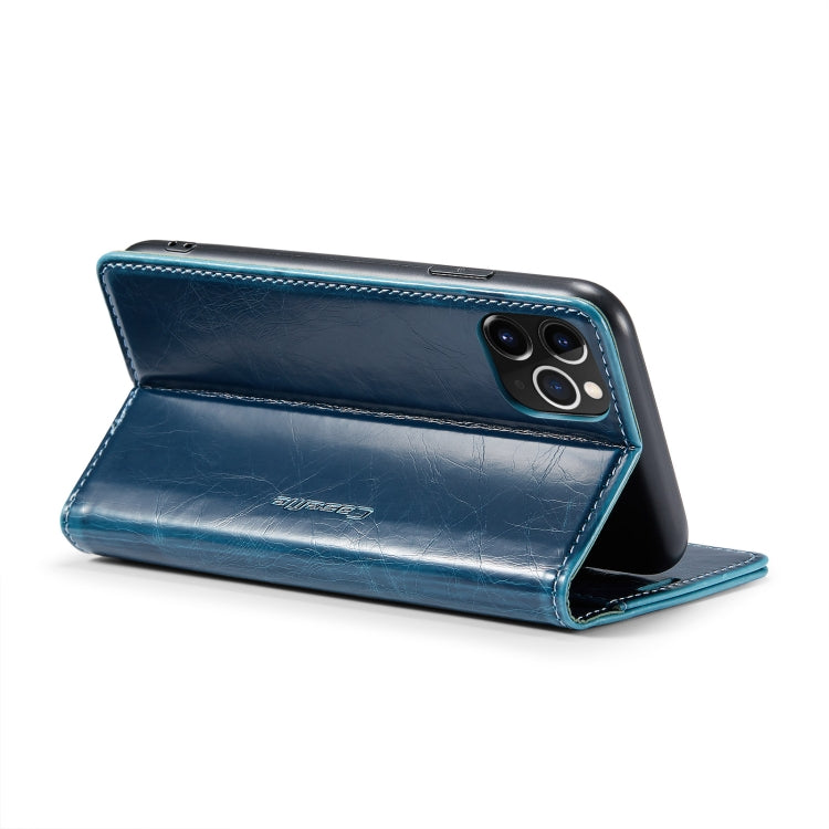 For iPhone 11 Pro CaseMe 003 Crazy Horse Texture Leather Phone Case(Blue) - iPhone 11 Pro Cases by CaseMe | Online Shopping UK | buy2fix