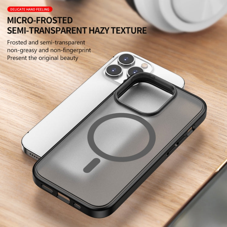 For iPhone 14 Pro Max Skin Feel Frosted Magsafe Phone Case(Black) - iPhone 14 Pro Max Cases by buy2fix | Online Shopping UK | buy2fix