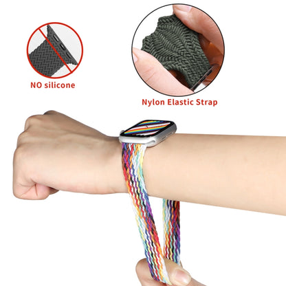 Nylon Single-turn Braided Watch Band For Apple Watch Ultra 49mm&Watch Ultra 2 49mm / Series 9&8&7 45mm / SE 3&SE 2&6&SE&5&4 44mm / 3&2&1 42mm, Length:145mm(Light Purple) - Watch Bands by buy2fix | Online Shopping UK | buy2fix