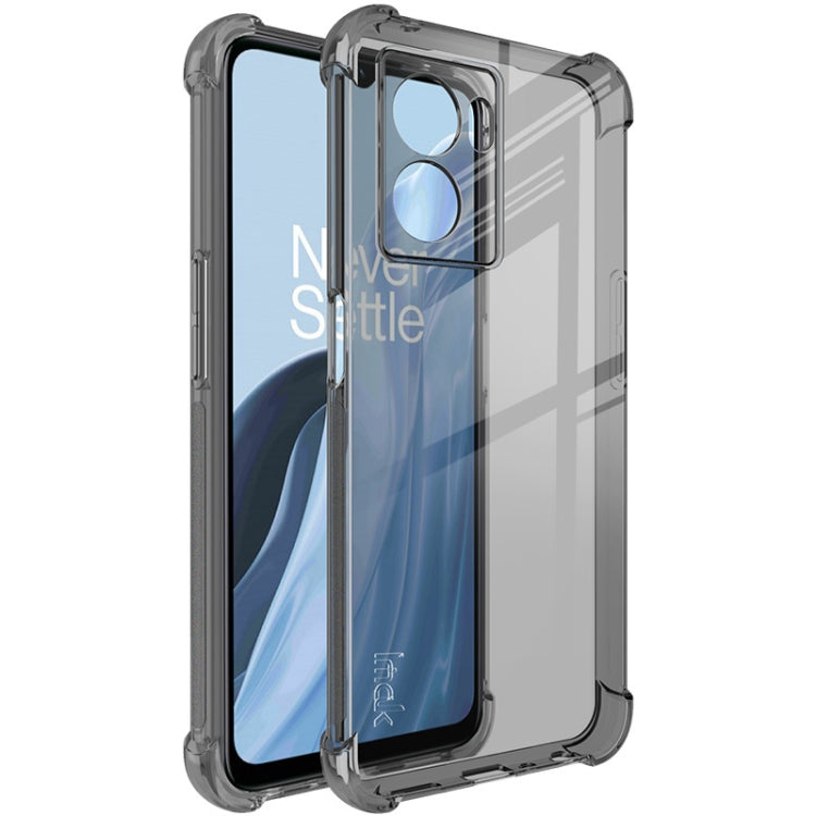 For OnePlus Nord N300 5G imak Shockproof Airbag TPU Phone Case(Transparent Black) - OnePlus Cases by imak | Online Shopping UK | buy2fix