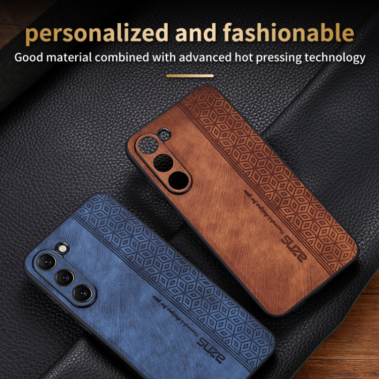 For Samsung Galaxy S23+ 5G AZNS 3D Embossed Skin Feel Phone Case(Brown) - Galaxy S23+ 5G Cases by AZNS | Online Shopping UK | buy2fix