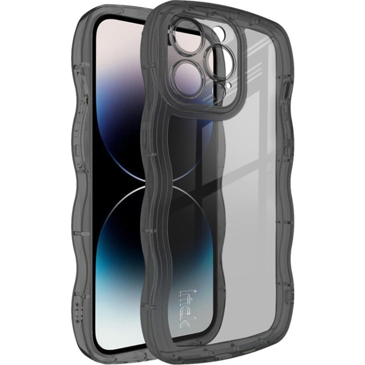 For iPhone 14 Pro Max IMAK UX-8 Series Transparent Shockproof TPU Phone Case(Transparent Black) - iPhone 14 Pro Max Cases by imak | Online Shopping UK | buy2fix