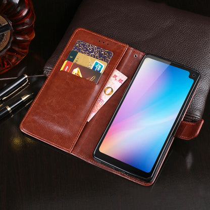 For Blackview BV6100 idewei Crazy Horse Texture Horizontal Flip Leather Case with Holder & Card Slots & Wallet(Sky Blue) - More Brand by idewei | Online Shopping UK | buy2fix