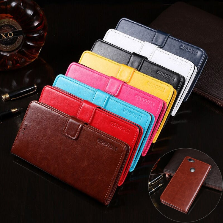 For Blackview R7 idewei Crazy Horse Texture Horizontal Flip Leather Case with Holder & Card Slots & Wallet(Red) - More Brand by idewei | Online Shopping UK | buy2fix