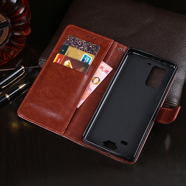 For Ulefone Armor 7 idewei  Crazy Horse Texture Horizontal Flip Leather Case with Holder & Card Slots & Wallet(Rose Red) - Ulefone Cases by idewei | Online Shopping UK | buy2fix