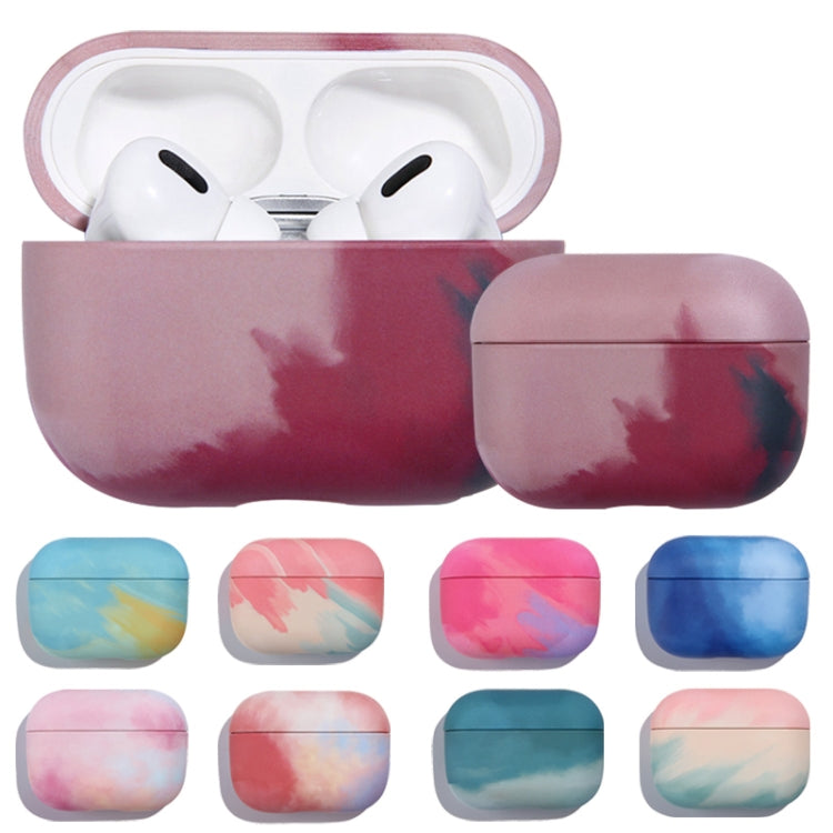 For AirPods 3 Ink Painting Water Sticker PC Earphone Case(Ink Green) - For AirPods 3 by buy2fix | Online Shopping UK | buy2fix