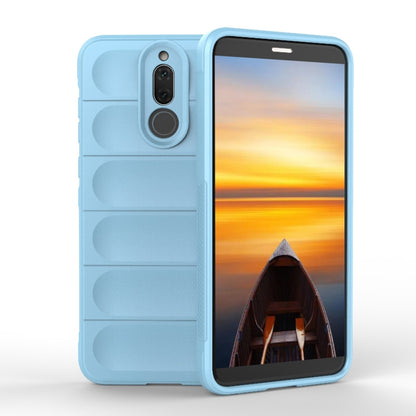 For Huawei Mate 10 Lite Magic Shield TPU + Flannel Phone Case(Light Blue) - Huawei Cases by buy2fix | Online Shopping UK | buy2fix