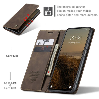 For Xiaomi Redmi Note 12 Pro 5G / Poco X5 Pro CaseMe 013 Multifunctional Horizontal Flip Leather Phone Case(Coffee) - Xiaomi Cases by CaseMe | Online Shopping UK | buy2fix