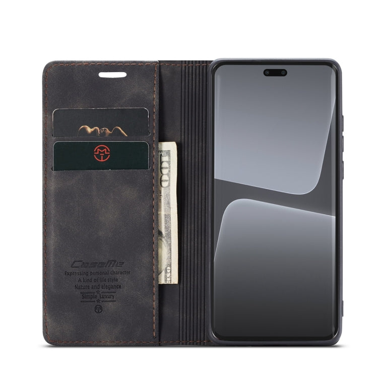 For Xiaomi 13 Lite CaseMe 013 Multifunctional Horizontal Flip Leather Phone Case(Black) - Xiaomi Cases by CaseMe | Online Shopping UK | buy2fix