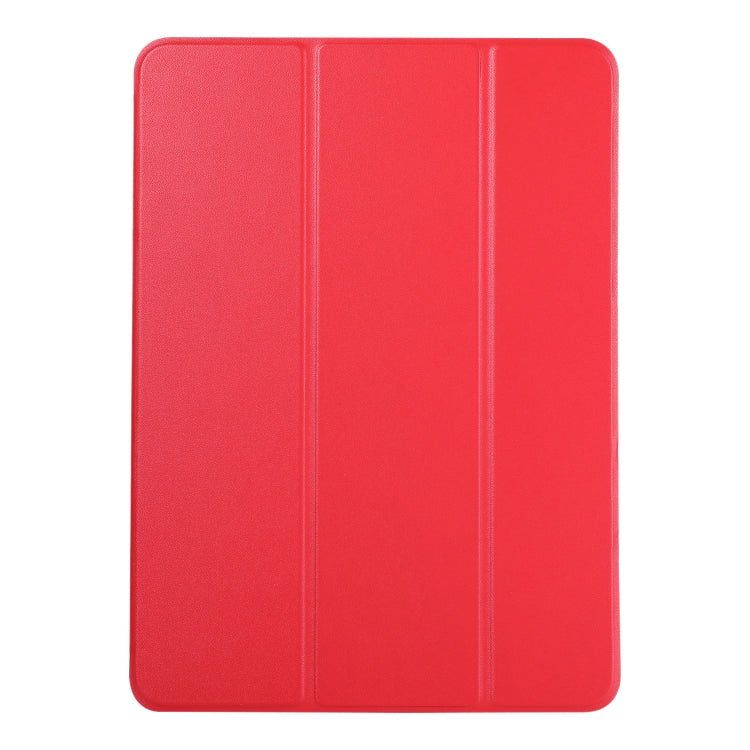 For iPad Air 13 2024 / Pro 12.9 2020 Non-buckle Double-sided Magnetic Flip Leather Tablet Case With Holder & Sleep / Wake-up Function(Red) - iPad Pro 12.9 (2020) Cases by buy2fix | Online Shopping UK | buy2fix