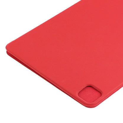 For iPad Air 13 2024 / Pro 12.9 2020 Non-buckle Double-sided Magnetic Flip Leather Tablet Case With Holder & Sleep / Wake-up Function(Red) - iPad Pro 12.9 (2020) Cases by buy2fix | Online Shopping UK | buy2fix