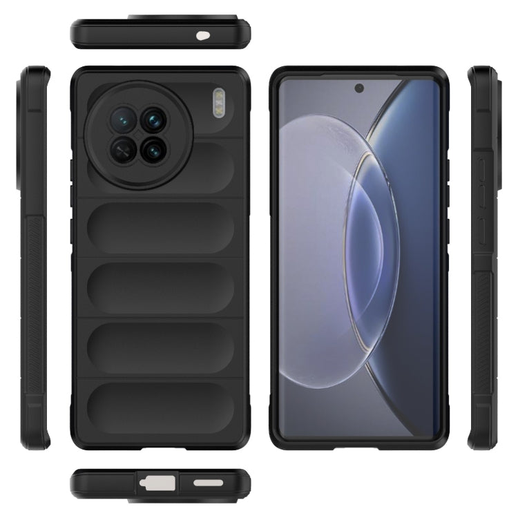 For vivo X90 5G Magic Shield TPU + Flannel Phone Case(White) - vivo Cases by buy2fix | Online Shopping UK | buy2fix