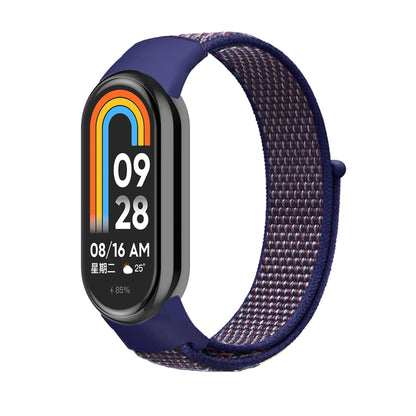 For Xiaomi Mi Band 8 Loop Nylon Watch Band(Indigo Blue) - Watch Bands by buy2fix | Online Shopping UK | buy2fix