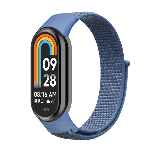 For Xiaomi Mi Band 8 Loop Nylon Watch Band(Cape Cod Blue) - Watch Bands by buy2fix | Online Shopping UK | buy2fix