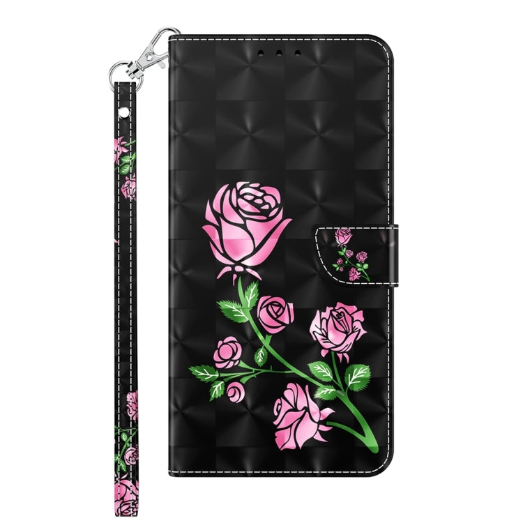 For Xiaomi 13 Ultra 3D Painted Pattern Leather Phone Case(Rose) - 13 Ultra Cases by buy2fix | Online Shopping UK | buy2fix