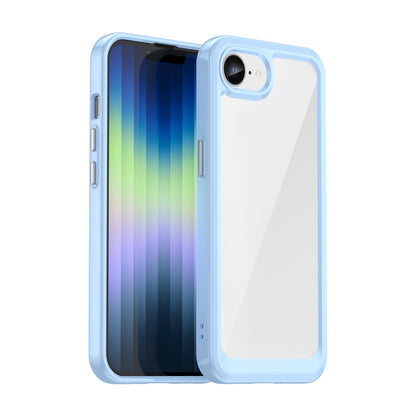 For iPhone SE 2024 Colorful Series Acrylic + TPU Phone Case(Blue) - More iPhone Cases by buy2fix | Online Shopping UK | buy2fix