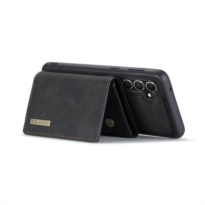 For Samsung Galaxy S23 FE 5G DG.MING M1 Series 3-Fold Multi Card Wallet + Magnetic Phone Case(Black) - Galaxy S23 FE 5G Cases by DG.MING | Online Shopping UK | buy2fix